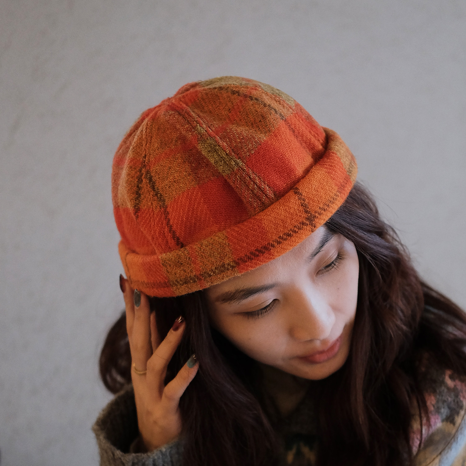Harristweed哈里斯粗花呢瓜皮帽