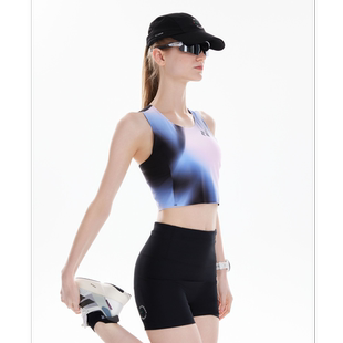 PBRUNNER肯尼亚精英星光系列女款短背心马拉松/路跑运动速干