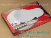 法国不锈钢小芝士刀 艺术白瓷切板2件套20x14cm创意水果板奶酪刀