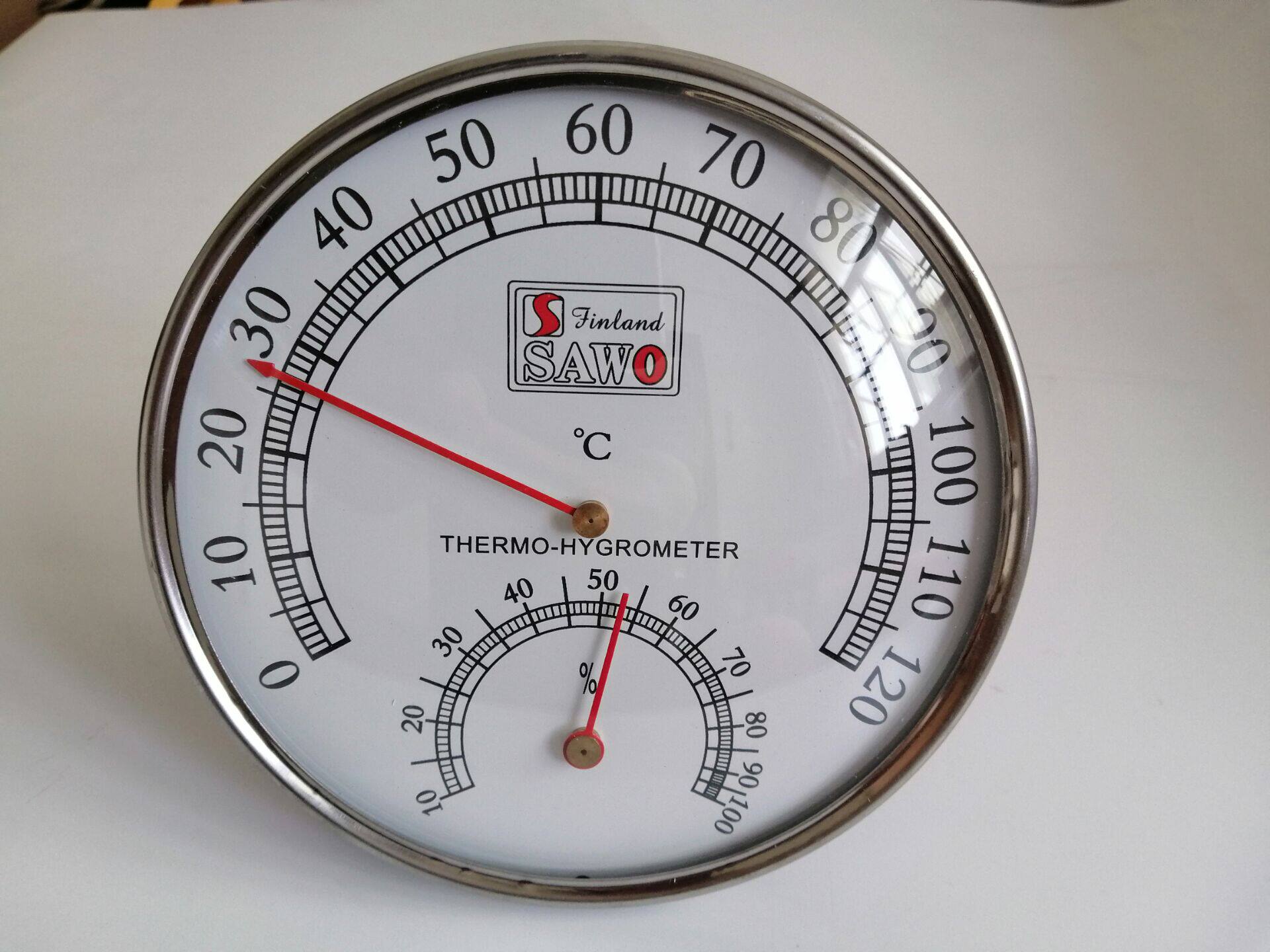 座挂两用温湿度表 温度计湿度计 挂式温湿表桑拿房温湿度表