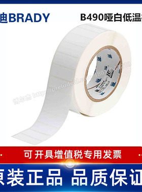 THT-155-490-3/41.28x15.24mm定制代打印贝迪BRADY哑白低温标签