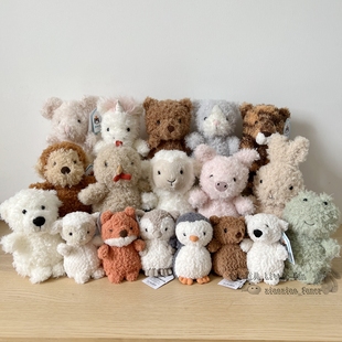 little小熊狗狐狸山羊雪人青蛙 英国JELLYCAT 卷毛公仔 现货 正品