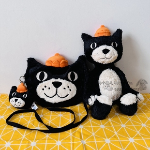圣诞装 吉利猫包包挂饰 猫老板毛绒玩具 英国JELLYCAT正品 2024新品