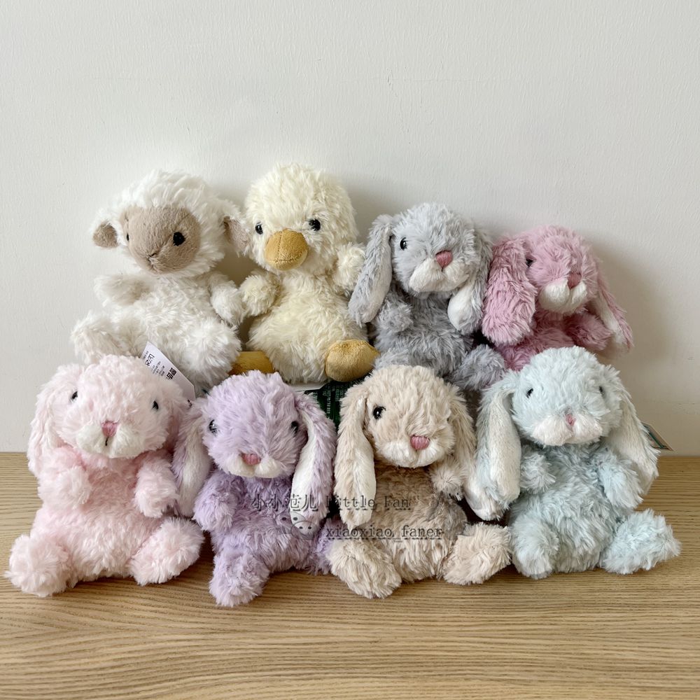 正品现货英国JELLYCAT YUMMY郁金香薄荷甜美小兔鸭子小羊毛绒玩具