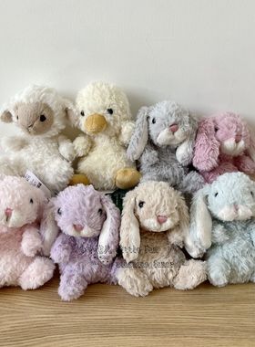 正品现货英国JELLYCAT YUMMY郁金香薄荷甜美小兔鸭子小熊毛绒玩具