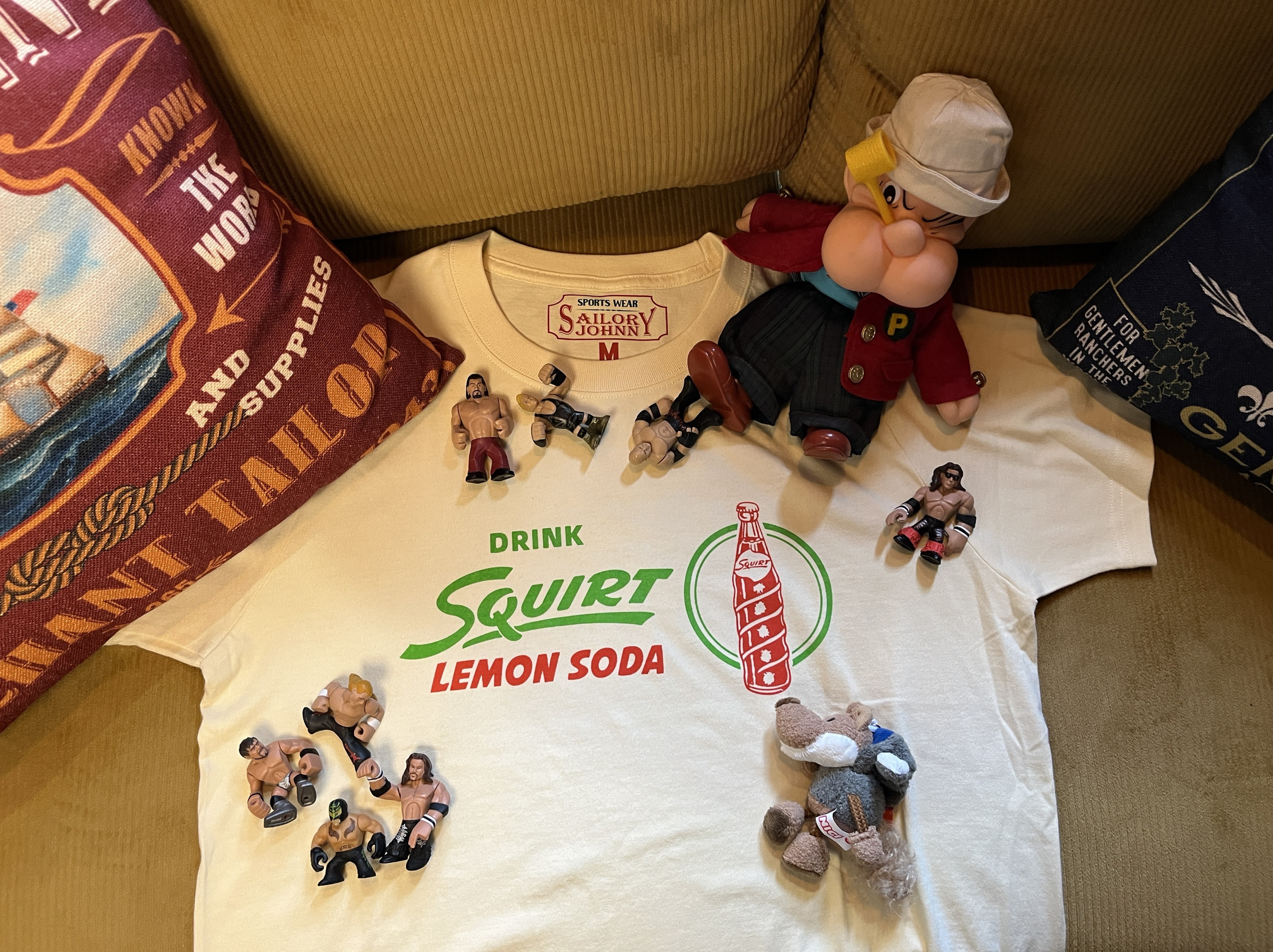 33oz SAILOR JOHNNY 美式复古210g汽水街头印花纯棉短袖T恤男女