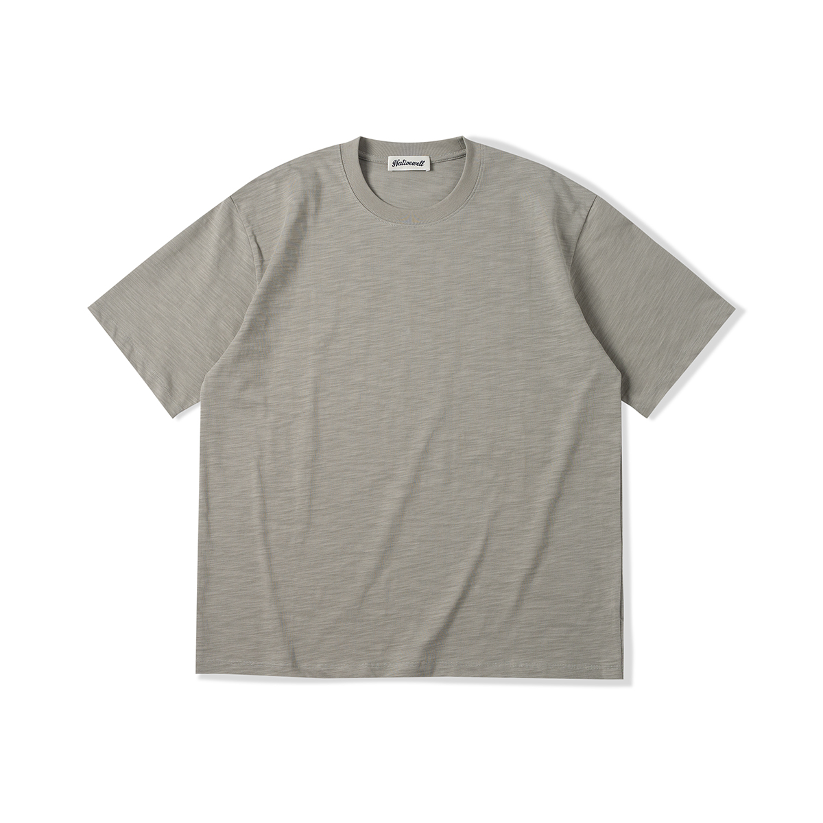 33oz NATIVEWELL竹节纱短袖tee天竺棉干爽透气微宽松精梳棉