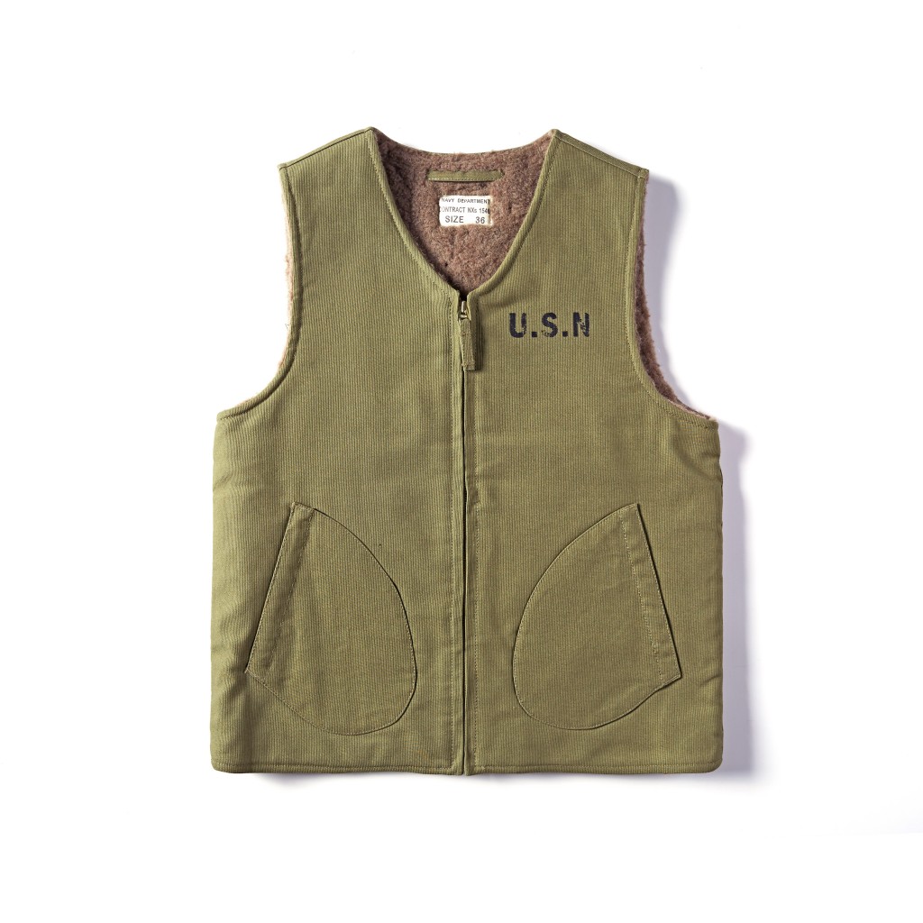 33oz A.C.E.浮生出品 二战海军甲板N1马甲羊毛保暖马甲背心福利款