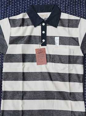 Mattson's 66445短袖条纹POLO衫螺纹袖笼