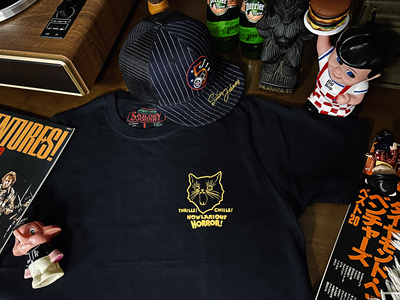 33oz SAILOR JOHNNY 美式复古210g猫咪印花纯棉短袖T恤