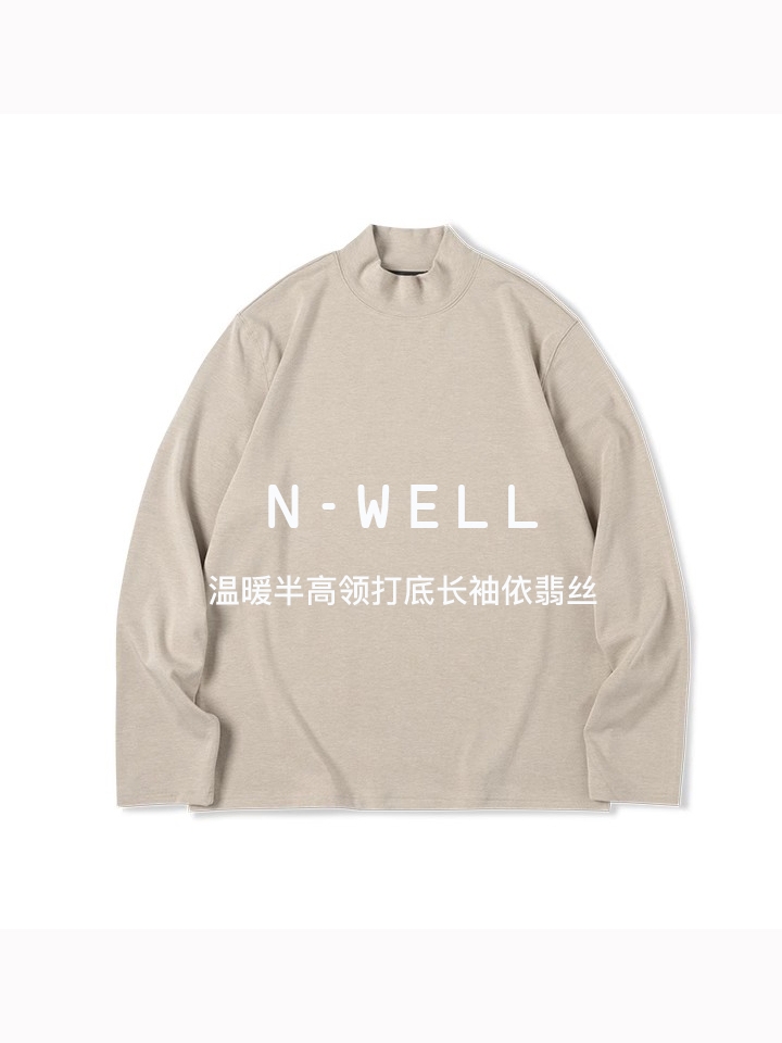 nativewell半高领抗菌发热长袖T