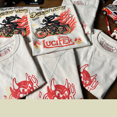 33oz SAILOR JOHNNY美式复古纯棉重磅250g印花短袖T恤三本针男女