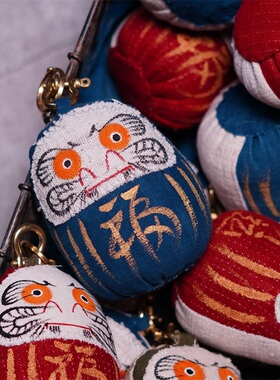 33oz 西亓好物祈福达摩玩偶挂件趣味摆件陈列