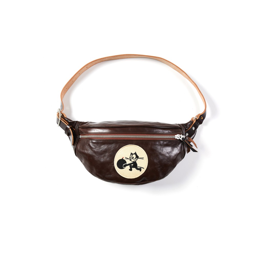 33oz  ACE浮生出品加州小熊款新西兰植鞣茶芯马皮便携小挎包通勤