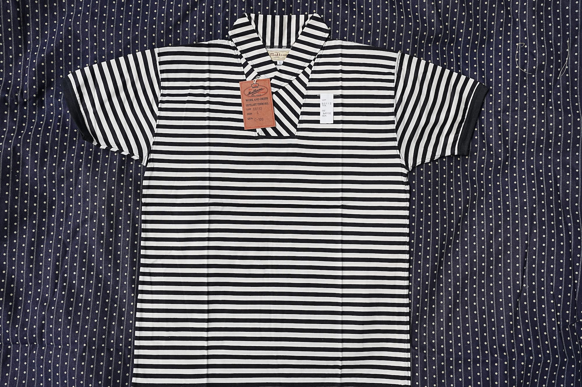 Mattson's 66112 青果领短袖条纹Polo