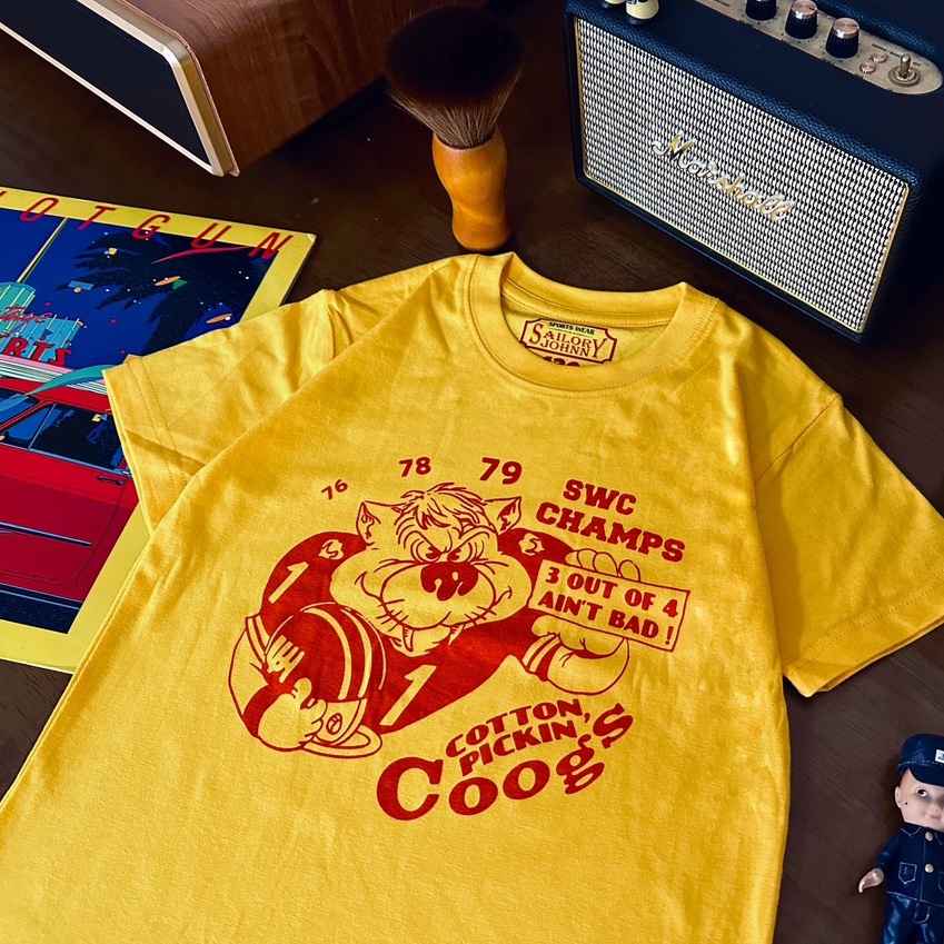 33oz SAILOR JOHNNY 美式复古童装卡通印花T恤夏季橄榄球圆领短袖