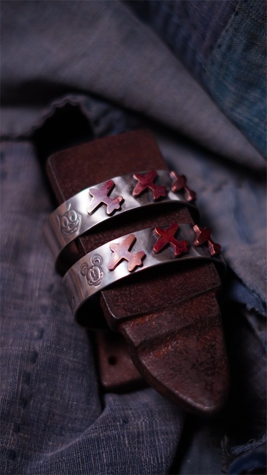 33oz 西亓好物999银飞机手镯美式复古阿美咔叽配饰配件