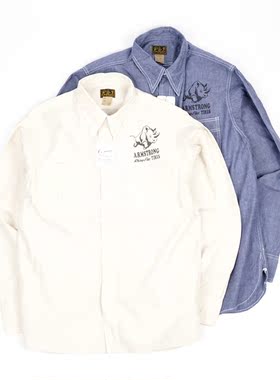 Cushman 25511 青年布 30年代经典犀牛轮胎Logo 工装衬衫