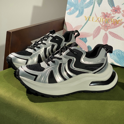 实体专柜撤柜设计师品牌厚底老爹鞋女透气网面百搭运动休闲鞋5693