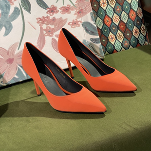 专柜断码 尖头细跟高跟鞋 女浅口单鞋 性感百搭不累脚S610 清仓法式