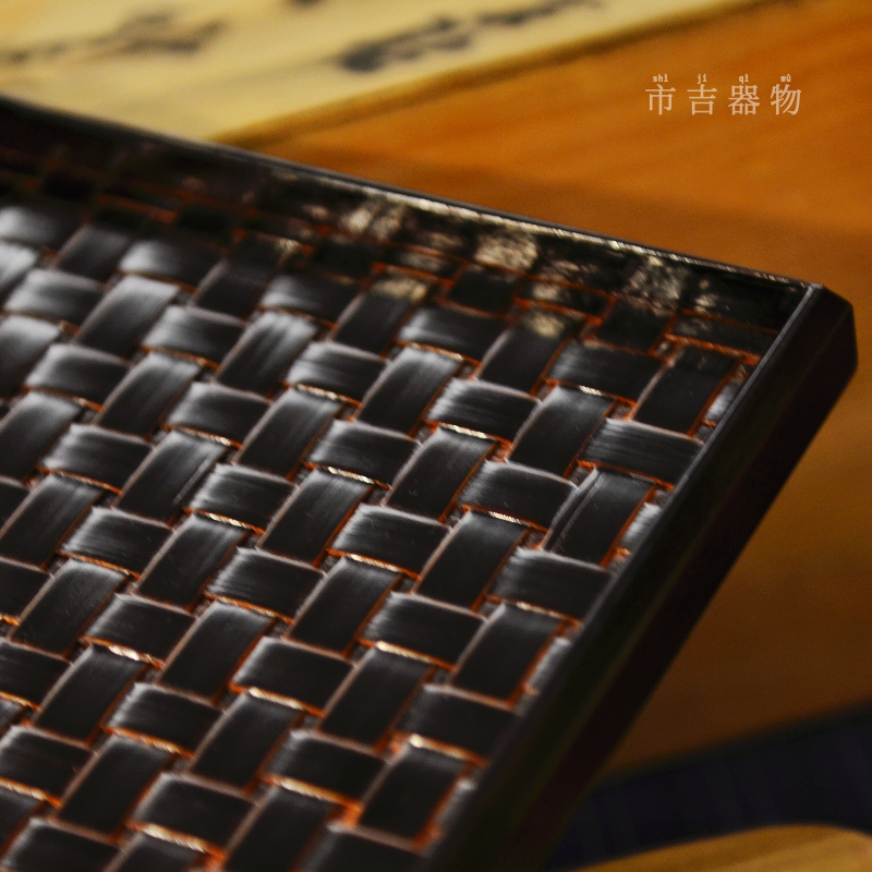 纯手工木质竹编茶盘果盘干泡家用茶具茶道/回流介意勿拍/市吉器物