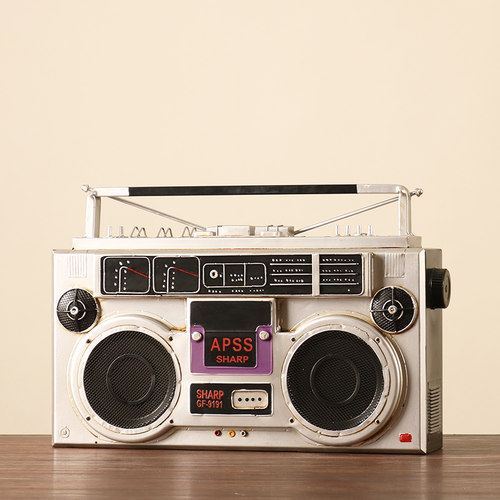 复古老式电视机留声机收音机模型摆件拍照道具怀旧橱窗展示装饰品