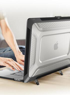 适用于苹果笔记本MacBook保护套macbook air pro m1 m2 m3 case Pro16 A2991 A3113 A3114散热支架防摔磨砂壳