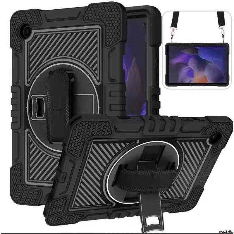 适用于samsung  tab S9+PLUS A8 X205 A9+ S7fe case shockproof cover旋转S6Lite支架S7保护套S8plus软T970