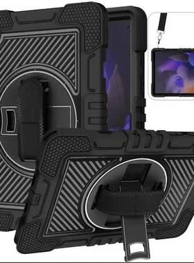 适用于samsung  tab S9+PLUS A8 X205 A9+ S7fe case shockproof cover旋转S6Lite支架S7保护套S8plus软T970
