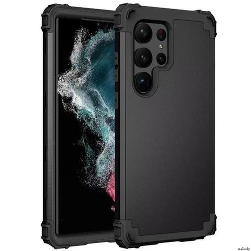 适用于Samsung A14 A33 A53 A54 A73 5G note20u s20 s21+ s22 S23ultra s24plus case硅胶PC双层保护手机壳