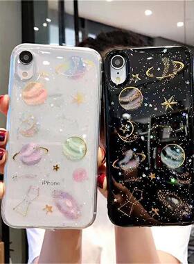 适用于Saturn planet sky case iphone15 14 13 pro max 13mini 12 11 xsmax xr x 78plus bling cover