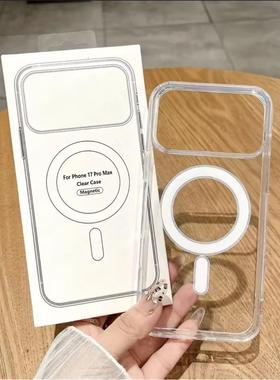 适用于iPhone 17 Pro Max Hard Acrylic Cover iPhone Air 11 12 13 14 15 16 Pro Max Magsafe Clear Case