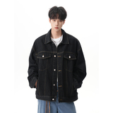 A410-WT93312-P85限价139-美式高街休闲牛仔外套-7x7牛仔面料420g，男装工装外套，电商A410