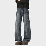 A410-K6323-P55限价89-流行水洗复古牛仔裤-牛仔面料280g左右，男装牛仔裤，电商A410