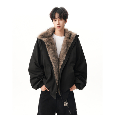 A410-WT93408-P125限价189-美式立领加绒棉衣外套-160G 大牛津