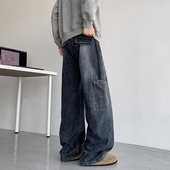 K6323 P55限价89 流行水洗复古牛仔裤 A410 牛仔面料 280g左右