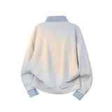 A410-A32631-P85限价129-美式假两件polo领卫衣-400g华棉复合，男装卫衣，电商A410