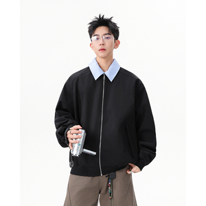 A410-WT93331-P110限价169-美式假两件拼接夹克-塔罗牛津  210克图片