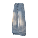 A410-K8795-特批55限价109-潮牌复古直筒牛仔裤-320g竹节牛仔面料，男装牛仔裤，电商A410