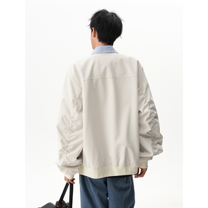 A410-WT93331-P110限价169-美式假两件拼接夹克-塔罗牛津  210克图片