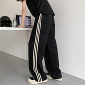 华棉面料 A410 320g 美式 条纹直筒运动休闲裤 K8157 P58限价99