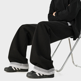 A410-K5650-P70限价109-美式格纹垂感直筒卫裤-320G左右卫裤面料，男装休闲裤，电商A410