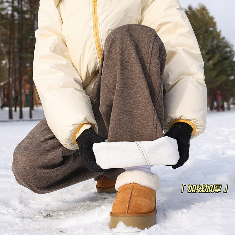 A410-K8682JR-P65限价99-美式复古加绒休闲裤-糯米呢面料430g左右,男装卫衣,电商A410