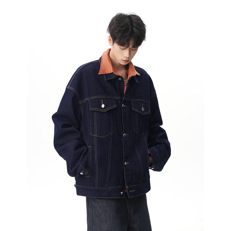 A410-WT93312-P85限价139-美式高街休闲牛仔外套-7x7牛仔面料420g,男装工装外套,电商A410