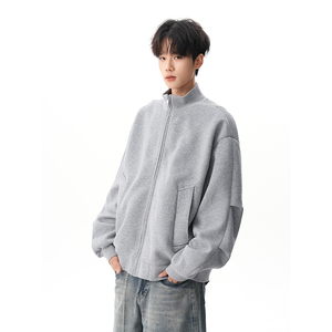 A410-WT93302-P90限价139美式重磅立领夹克外套-华棉复合仿棉420g，男装夹克，电商A410