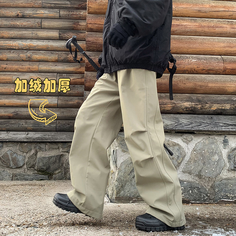 A410-K9173JR-P65限价89-成分：聚酯纤维-冲锋裤加绒345g左右,男装休闲裤,电商A410