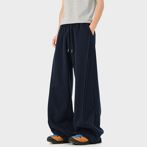 A410-K65003-P55限价99成分：65%棉35%聚酯纤维-320g磨毛卫裤面料，男装休闲裤，电商A410