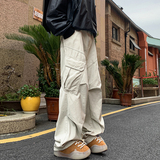 美式复古工装裤男秋冬高级感潮牌cleanfit裤子痞帅休闲宽松阔腿裤，男装休闲裤，电商A410
