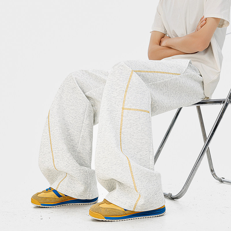 A410-K7947-特批50限价99成分65%棉35%聚酯纤维-320g磨毛卫裤面料，男装休闲裤，电商A410