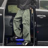 美式复古工装裤男秋冬高级感潮牌cleanfit裤子痞帅休闲宽松阔腿裤，男装休闲裤，电商A410